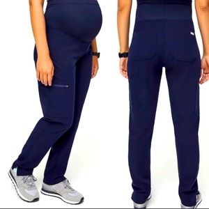 Figs Yola Maternity Navy Blue Scrub Pants Size Medium